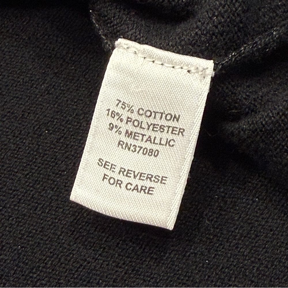 Cato Woman Black Ribbed Sweater - Size 22/24W - Picture 7 of 16